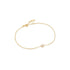 14kt Gold White Sapphire Bracelet